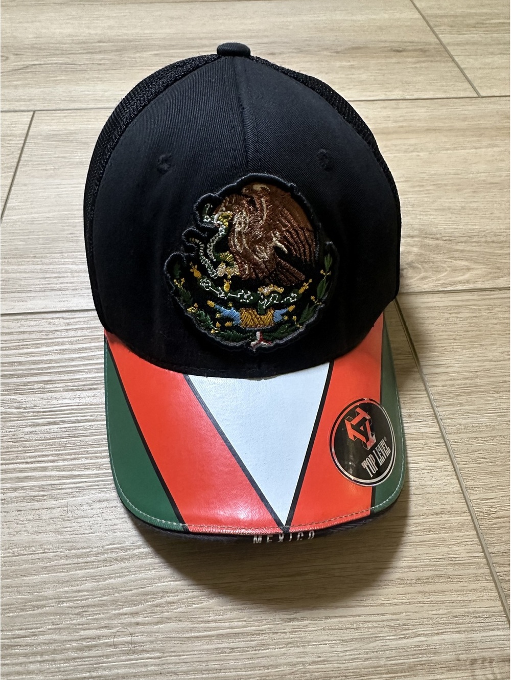 Top Level Mexico Flag Mesh Snapback Hat